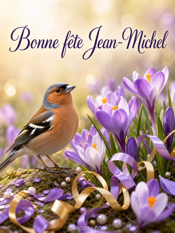 Carte bonne fête Jean-Michel