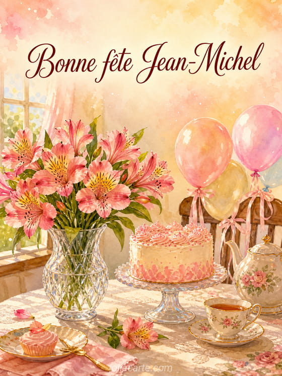 Carte bonne fête Jean-Michel