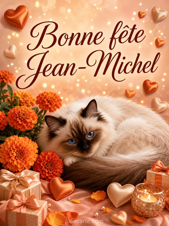 Carte bonne fête Jean-Michel