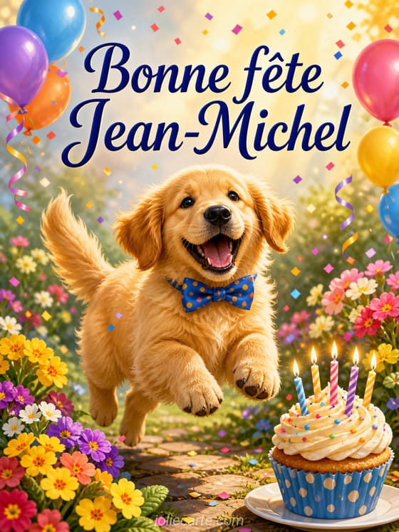 Carte bonne fête Jean-Michel