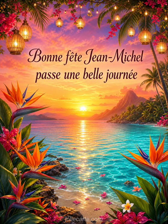 Carte bonne fête Jean-Michel
