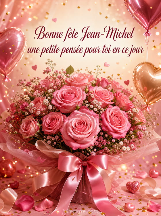 Carte bonne fête Jean-Michel