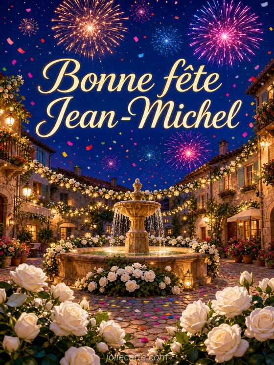 Carte bonne fête Jean-Michel
