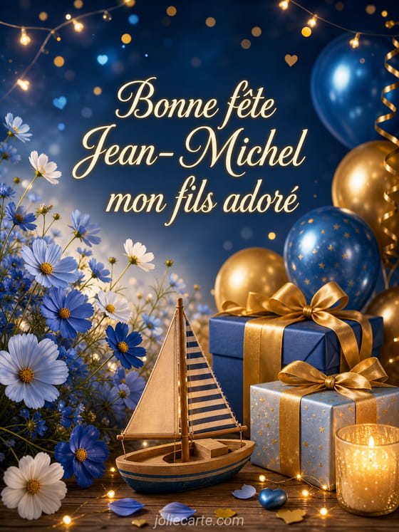 Carte bonne fête Jean-Michel