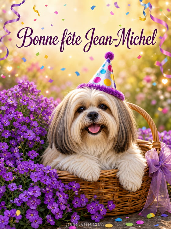 Carte bonne fête Jean-Michel