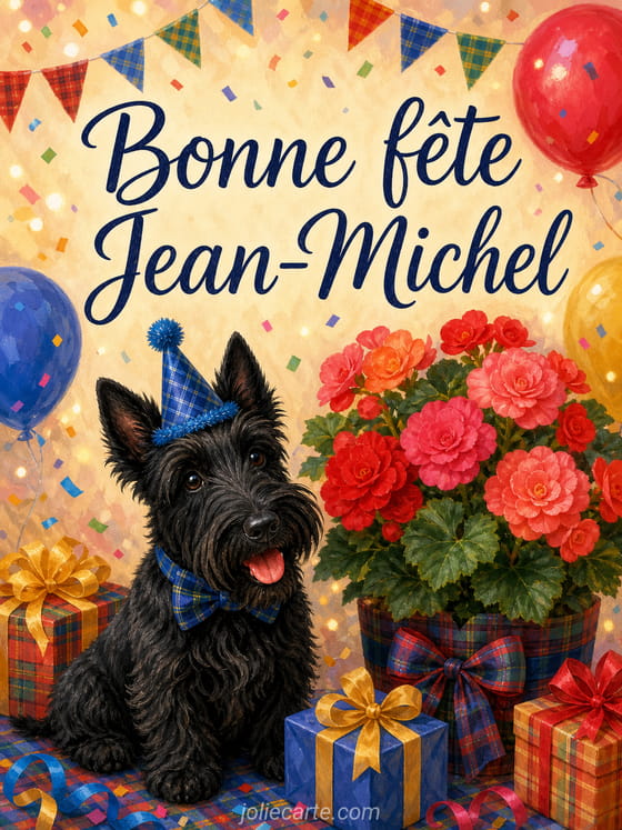 Carte bonne fête Jean-Michel