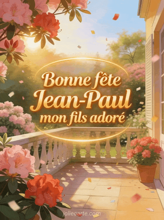 Bonne fête Jean-Paul - Bonne fete jean paul mon fils