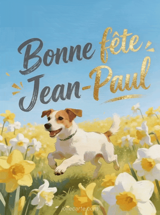 Bonne fête Jean-Paul - Bonne fete jean paul chien