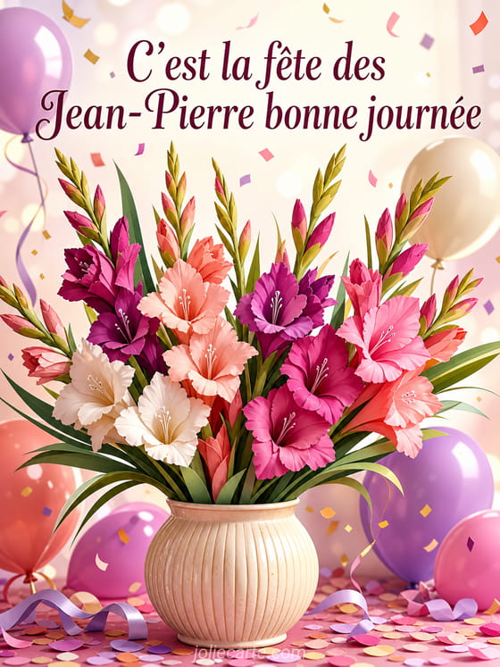 Carte bonne fête Jean-Pierre