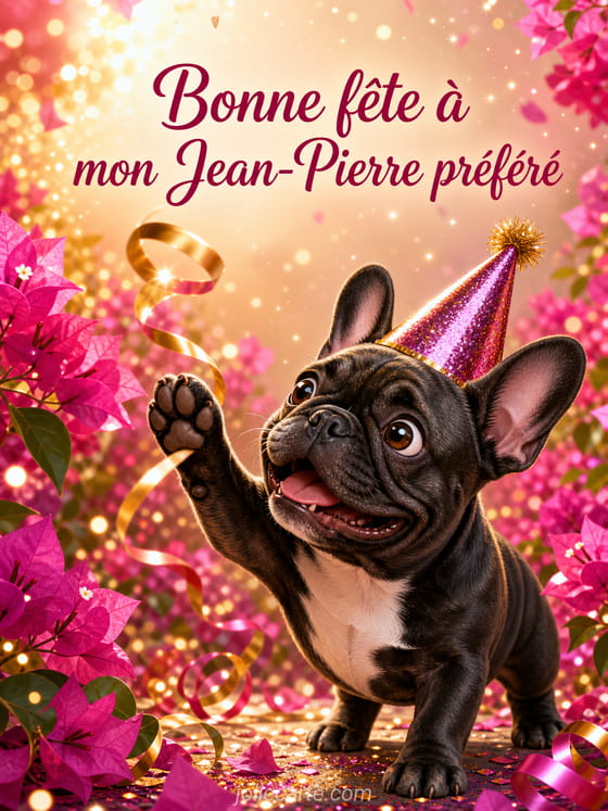 Carte bonne fête Jean-Pierre