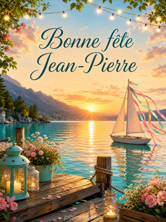Carte bonne fête Jean-Pierre