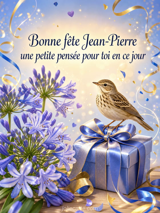 Carte bonne fête Jean-Pierre
