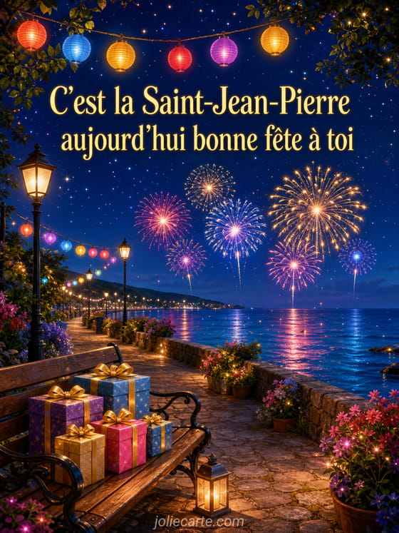 Carte bonne fête Jean-Pierre