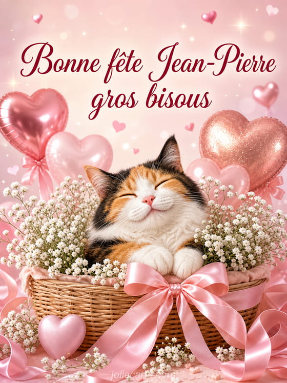 Carte bonne fête Jean-Pierre