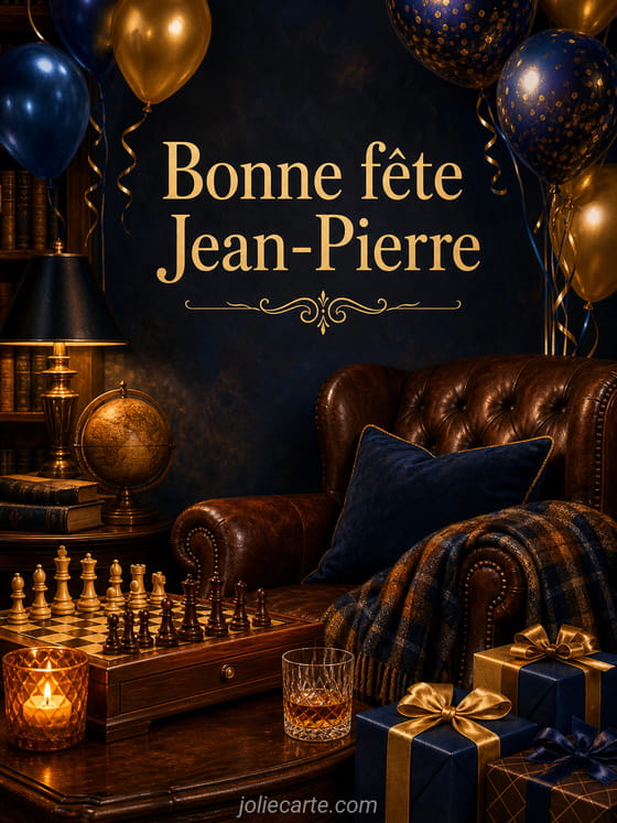 Carte bonne fête Jean-Pierre