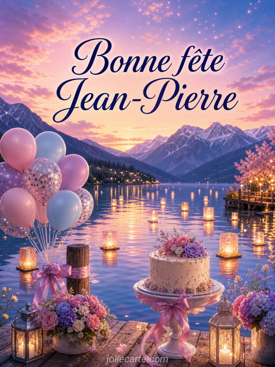 Carte bonne fête Jean-Pierre