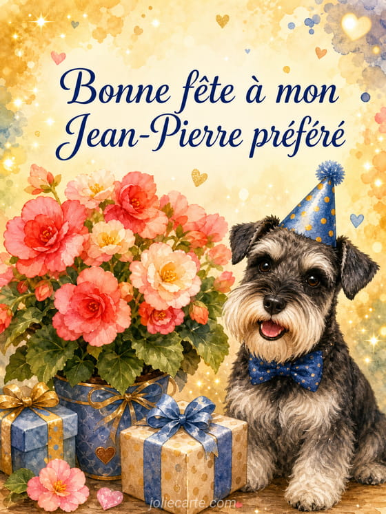 Carte bonne fête Jean-Pierre