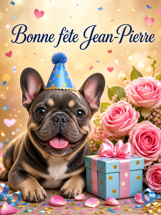 Carte bonne fête Jean-Pierre