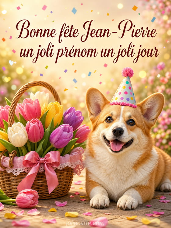 Carte bonne fête Jean-Pierre