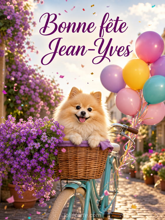 Carte bonne fête Jean-Yves