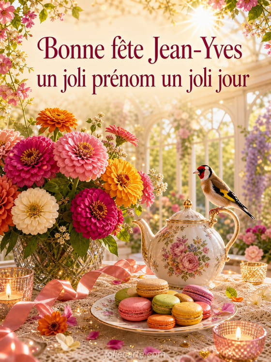 Carte bonne fête Jean-Yves
