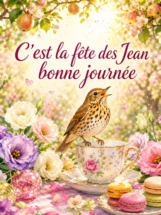 Carte bonne fĂȘte Jean