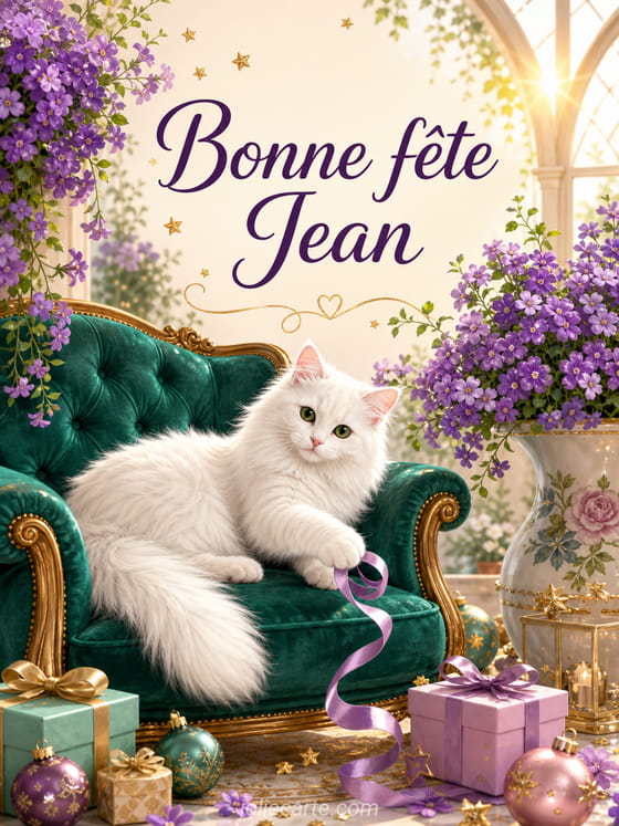 Carte bonne fĂȘte Jean