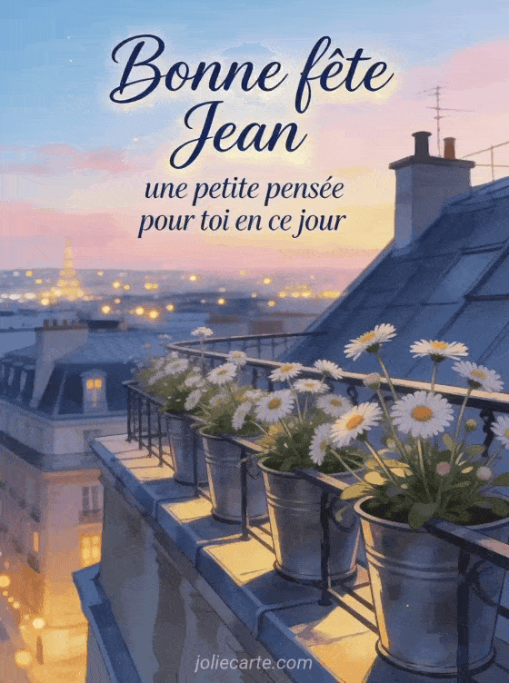 Bonne fête Jean - Bonne fete jean gif anime