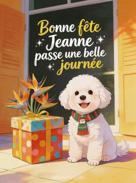 Bonne fête Jeanne - Bonne fete jeanne chien