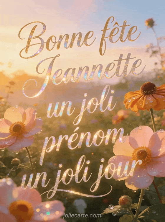 Bonne fête Jeannette - Fete sainte jeannette