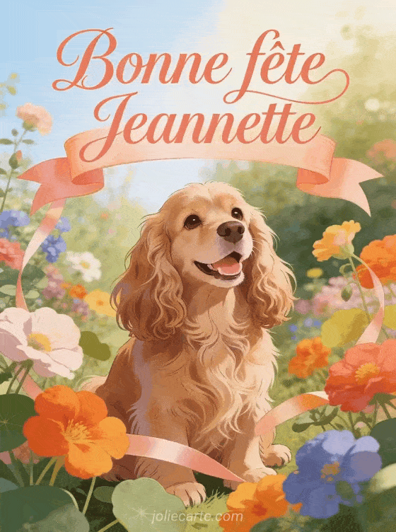 Bonne fête Jeannette - Bonne fete jeannette chien