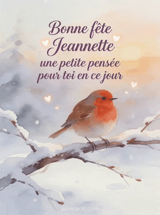 Bonne fête Jeannette - Bonne fete jeannette gif anime