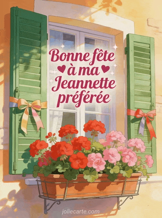 Bonne fête Jeannette - Bonne fete sainte jeannette