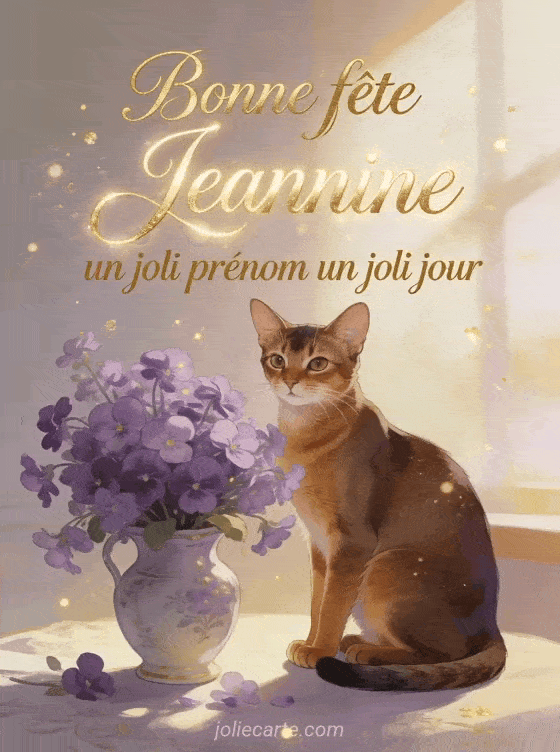 Bonne fête Jeannine - Fete sainte jeannine