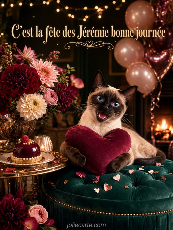 Carte bonne fête Jérémie