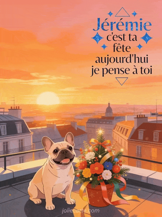 Bonne fête Jérémie - Carte bonne fete jeremie