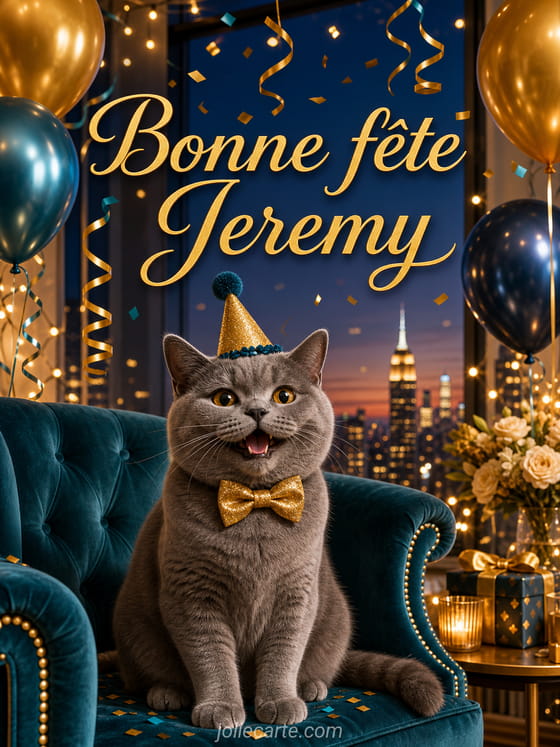 Carte bonne fête Jeremy