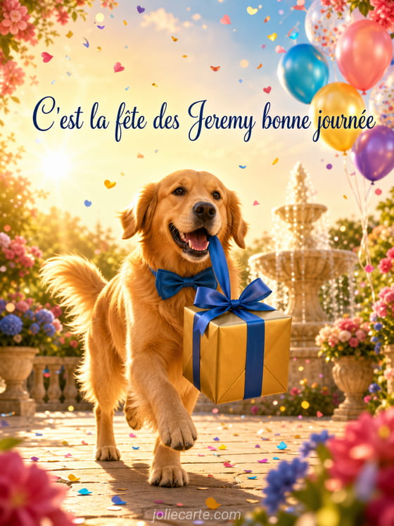 Carte bonne fête Jeremy