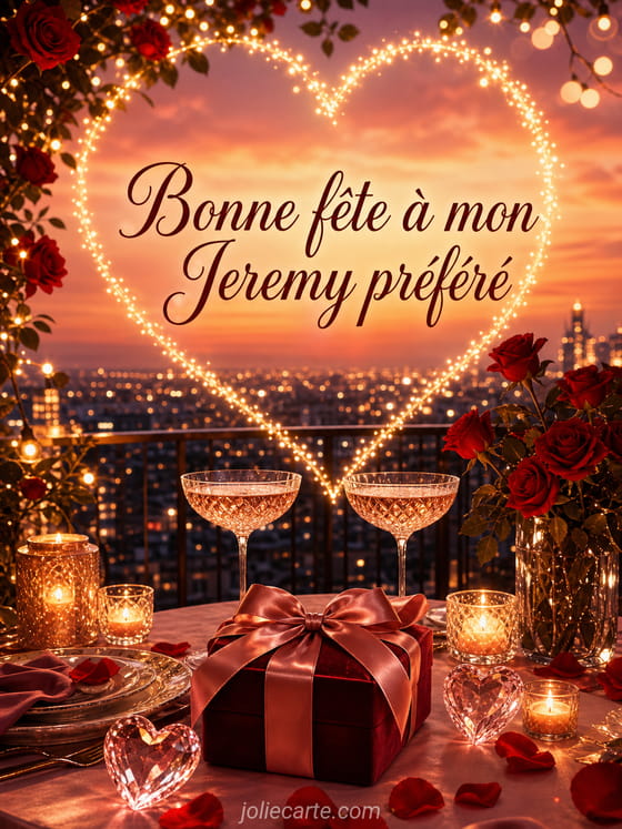 Carte bonne fête Jeremy