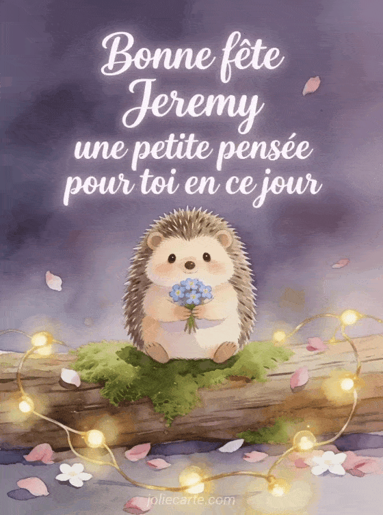 Bonne fête Jeremy - Bonne fete jeremy gros bisous