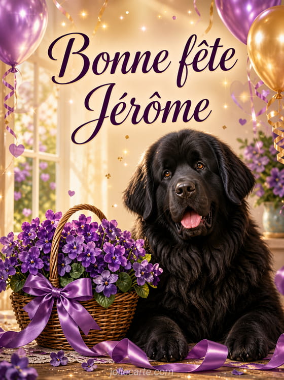 Carte bonne fĂȘte JĂ©rĂŽme