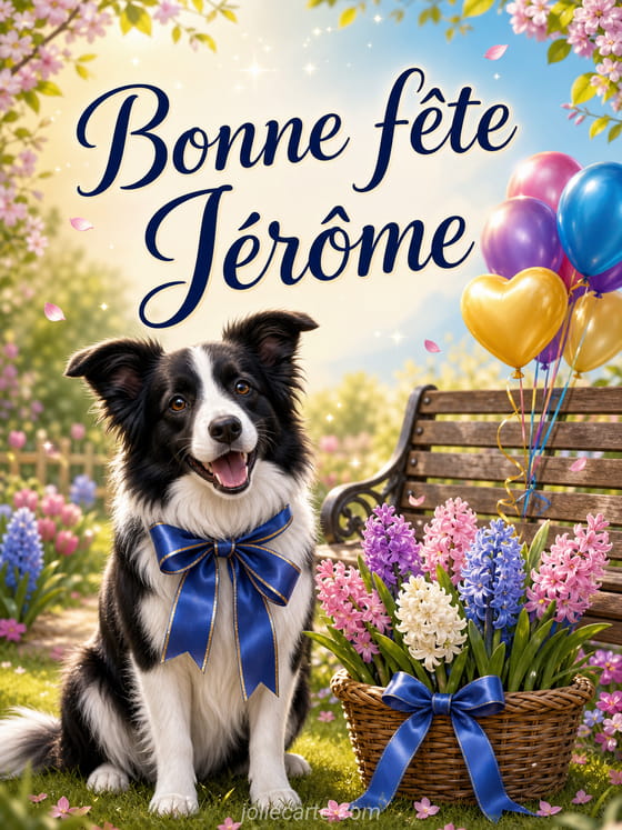 Carte bonne fĂȘte JĂ©rĂŽme