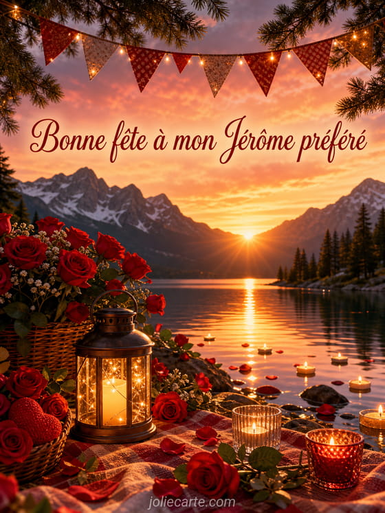 Carte bonne fĂȘte JĂ©rĂŽme
