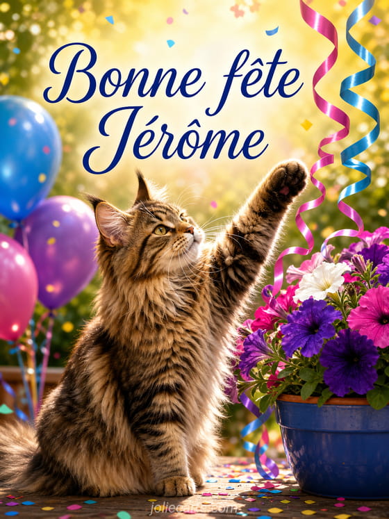 Carte bonne fĂȘte JĂ©rĂŽme