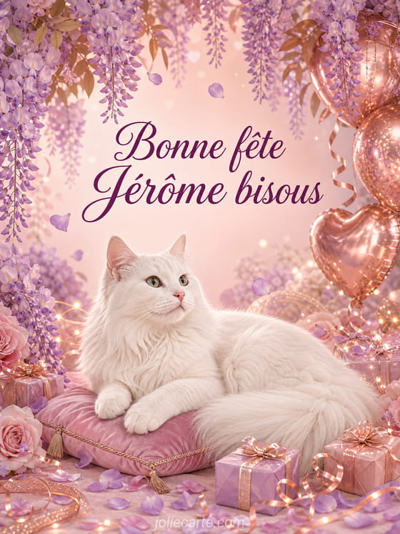 Carte bonne fĂȘte JĂ©rĂŽme