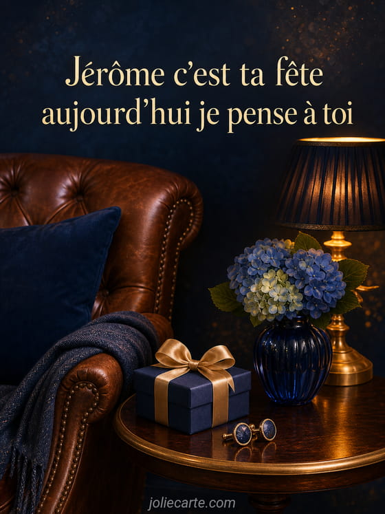 Carte bonne fĂȘte JĂ©rĂŽme
