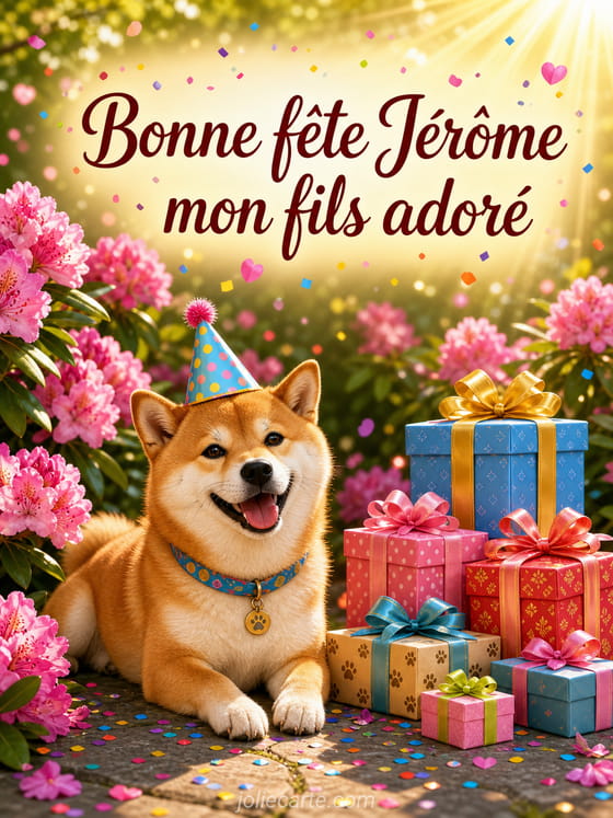 Carte bonne fĂȘte JĂ©rĂŽme