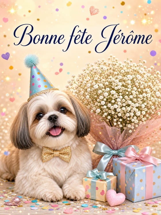 Carte bonne fĂȘte JĂ©rĂŽme