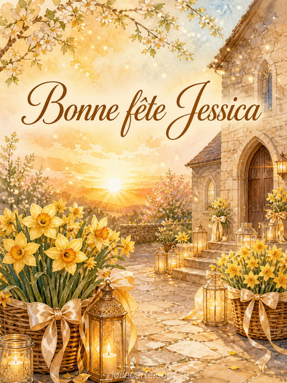 Carte bonne fĂȘte Jessica