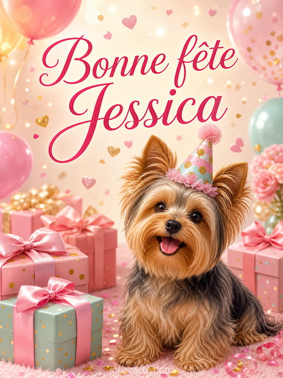Carte bonne fĂȘte Jessica